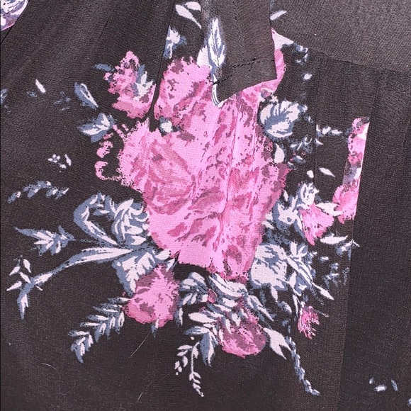 Free People Black Floral Midi Dress - Picture 4 of 4